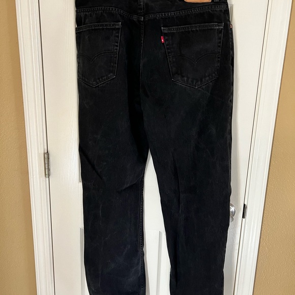 Men’s 550 Relaxed Fit Black Denim Jeans 38x34 - Picture 6 of 12